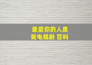 最爱你的人是我电视剧 百科